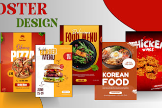design product advertisement poster and social media ads, banners