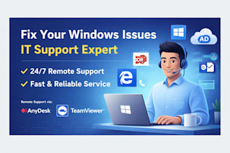 fix your windows issues and provide remote IT support