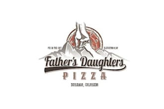 design traditional daughter owned pizzeria logo