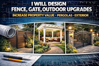 design fence, gate outdoor upgrades increase property value pergolas exterior