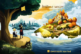 illustrate childrens book with colorful and engaging artwork
