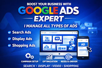 be your google ads PPC expert and facebook ads manager