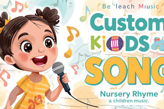 create kids song, children song, nursery rhyme or abc song