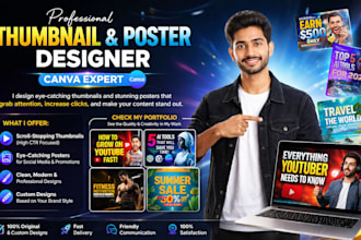 build a recommendation high CTR youtube thumbnails and poster