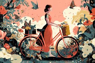 draw retro vintage illustration cartoon character