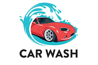 create custom car, wheel, racing and transport logo design
