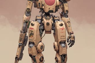 high quality robot, mecha concepts