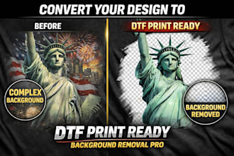 make your design dtf print ready with halftone and color fix