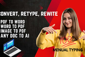 retype or copy text from PDF, image to word or word to pdf