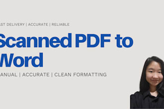 manually convert scanned PDF to word with high accuracy