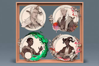 draw a custom dnd token frame