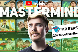 design eye catching youtube thumbnail with high CTR like mrbeast