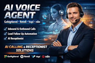 build ai calling voice agent gohighlevel retell vapi n8n ai receptionist agent