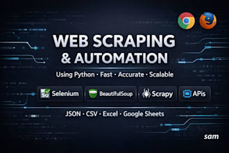 do web scraping and automation services