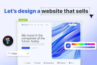 design strategic figma website, saas website, uiux design