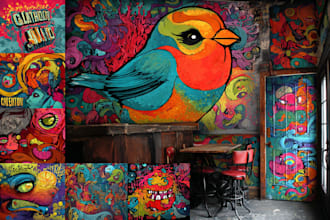 design graffiti designs, murals and wall arts