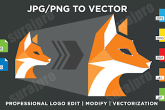 manually vector trace, redraw, and fix your logo