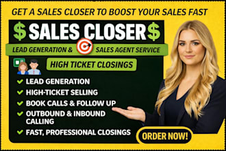 close high ticket sales qualify leads sales representative remote sales closer