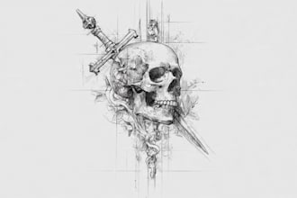 create an individual tattoo sketch for you