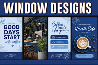 create professional window graphic designs