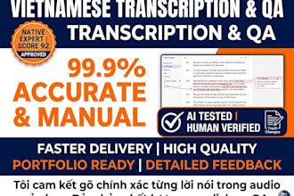 do fast and manual vietnamese audio transcription