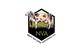 design super north vale acres nurturing life logo