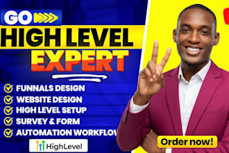 gohighlevel expert for CRM workflow automation, sales funnel, twilio ghl website