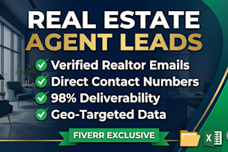provide real estate agent leads, realtor emails, and b2b lead generation