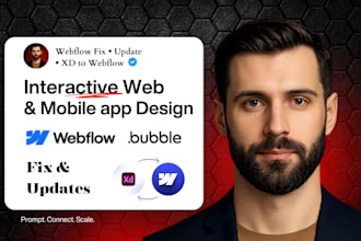 fix clone responsive figma to bubble framer webflow portfolio website design