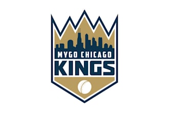 create a modern sports logo for cricket brand