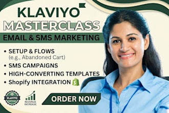setup klaviyo email marketing automation and sms flows for shopify