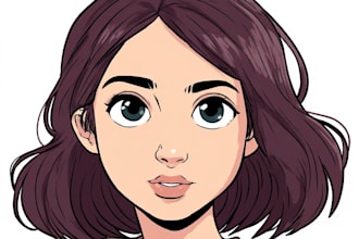 draw cartoon vector portrait with your face
