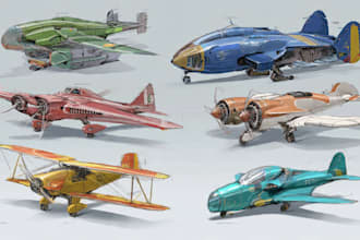 draw helicopter , airplane , aircraft , into a vector