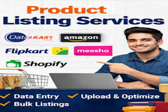 create SEO optimized amazon, flipkart and shopify product listings