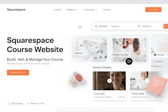squarespace online course setup, course website design, squarespace membership