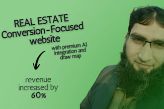 build conversion focused real estate website with ai search bar