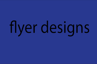 create flyer designs, booklet, news letter