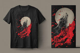 create unique streetwear, edgy, artsy tshirt designs