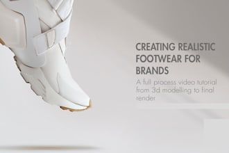 3d shoe modeling, sneaker design, and footwear