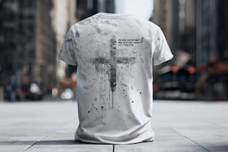 create custom christian t shirt design for you