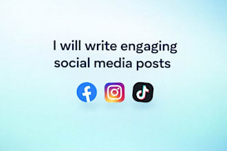 write simple and engaging social media posts