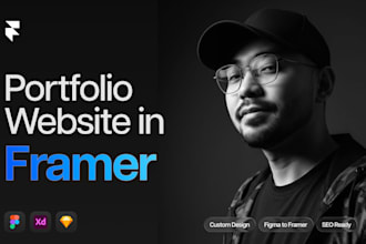build your portfolio website using framer