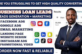 business loan leads finacial loan lead credit loan lead facebook ads google ads