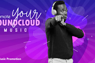 do professional soundcloud promotion for music track