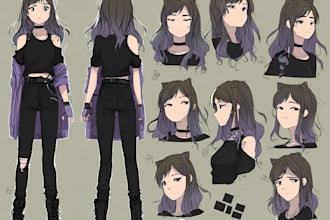 draw anime, manga or game characters