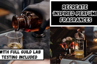 recreate inspired spray, perfume, cologne,  fragrances for cosmetic formulation