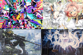 design custom tcg playmat mtg yugioh pokemon fantasy card game anime playmat