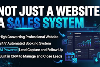 build a professional website with an automated booking system
