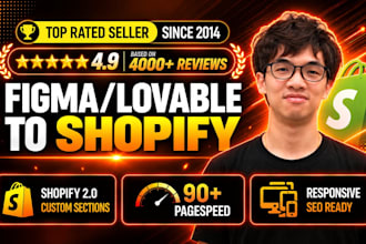 convert figma or lovable ai to shopify store