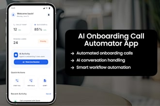 create a ai onboarding call automator like obi with voice agents and automation